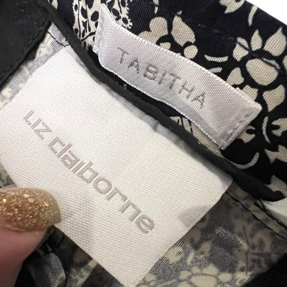 WOMEN'S LIZ CLAIBORNE TABITHA‎ Elephant Novelty Size 12 Wide Leg Cotton Pockets - Picture 6 of 16